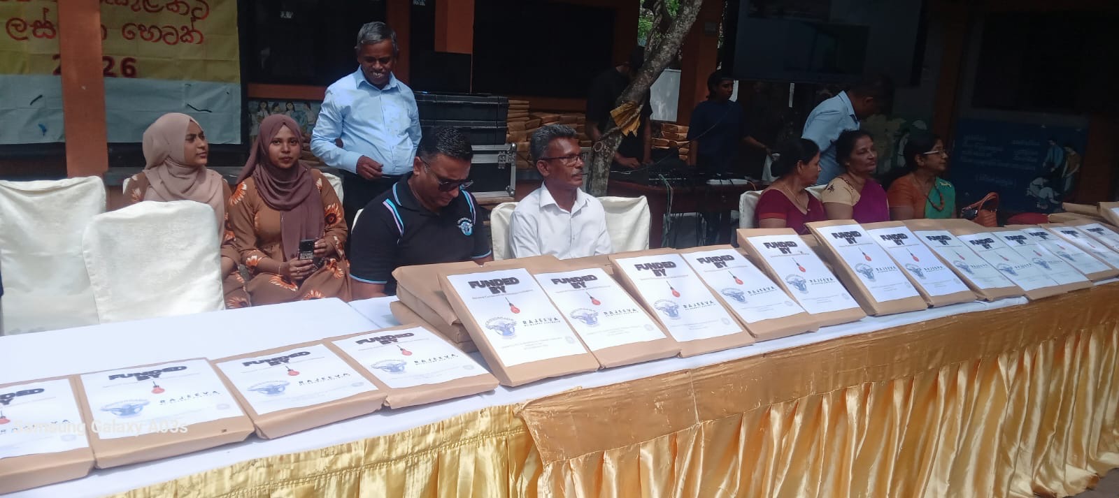 Community donation packages prepared for distribution